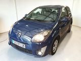 a picture of a blue car parked in a garage