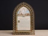 une plaque sur laquelle figure l'image d'un cygne