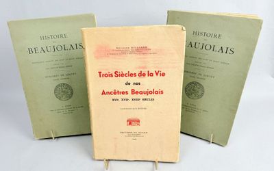 [Beaujolais]. [LOUVET (Pierre)]. Histoire du Beaujolais. Man… - Photo 1