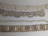 a lot of different types of laces on the wall