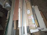 a pile of metal and cardboard on the floor
