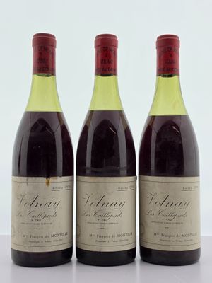 trois bouteilles de vin sont alignées sur une surface blanche