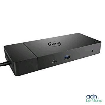 a close up of a dell desktop computer on a white background