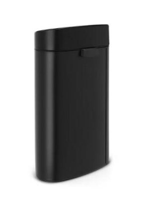 82 / Poubelle 40 L,Noir mat - Ouverture soft‑touch, Sea…