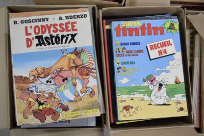 deux livres qui se trouvent dans une boîte posée par terre