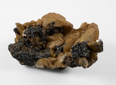 une image représentant un morceau de roche posé sur une surface blanche