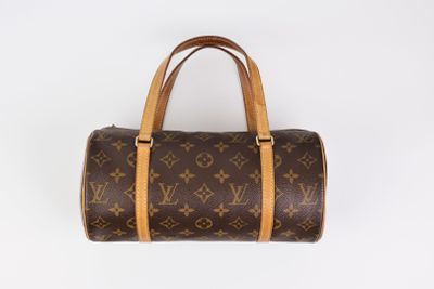 sac Louis Vuitton marron et beige clair