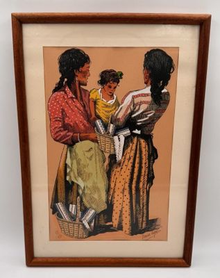 Etienne LAGET (1896-1990). Marchandes de rubans - Photo 1