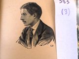 a drawing of a man in a suit and tie on a piece of paper