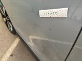 a close up of a sticker on the side of a car