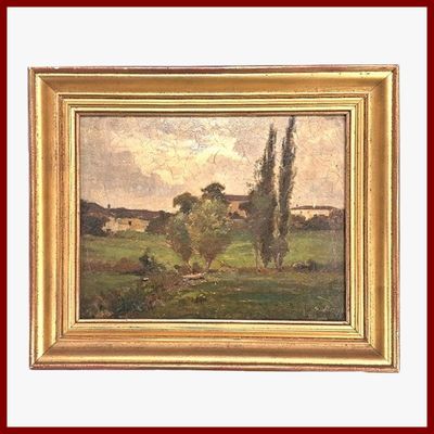 CABIE Louis 1853-1939 : Paysage, 1902.