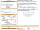 a close up of a document with a barcode on it