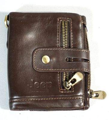 JEEP Portefeuille en cuir marron