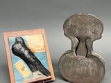 a picture of a bird sitting on a chair next to a picture of a bird