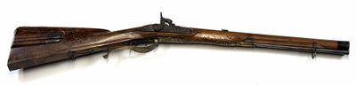 an image of a very old gun on a white background