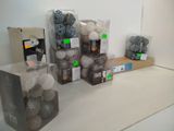 a lot of balls of different colors and sizes on the counter