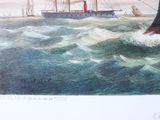 a picture of a large ship in the water