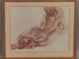 an image of a drawing of a nude woman sitting on a chair