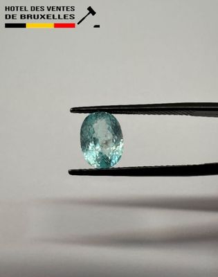 an image of a close up of a person holding a pair of pliers with a blue diamond on it
