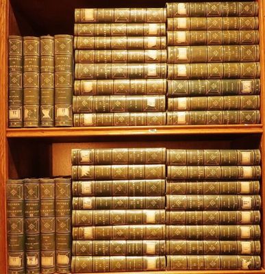 de nombreux livres qui se trouvent sur les étagères de la pièce