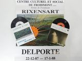 a poster with a picture of a plant and a record