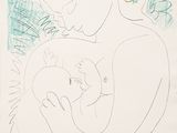 drawing of a woman holding a baby in her arms