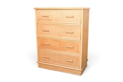 image d'une commode en bois sur fond blanc