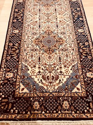 Tapis chine laine et soie 249 x 0/82