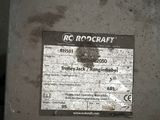 a sign on the side of a machine that says rc rcrocraft