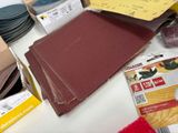 many different types of sandpapers on the table