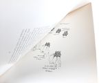 an open book with a drawing of animals on it