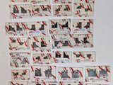 la photo d'une photo représentant un chat sur une carte postale