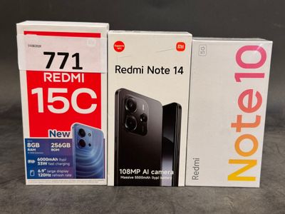 trois cartons de Redmi Note 14 et de Redmi Note 14