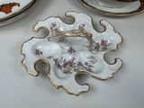 a plate with a ring on it and a plate with a ring on it