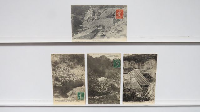 Felletin : Barrage des Combes. Lot de 4cpa. TBE.
