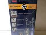 the box of a vacuum cleaner is open on the counter