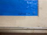 a picture of a painting on the wall of a train station