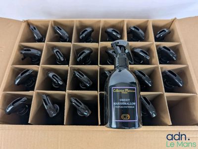 a box with many bottles of cleaning products in it