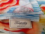 a close up of a label on a shirt