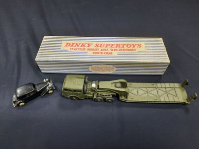 dinky supertoys 1 / 72 scale model of a military truck and trailer