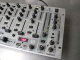 a close up of a dj controller on a table