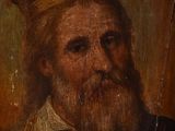 an old painting of a man with a crown on his head