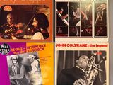 quatre albums vinyles de jazz et de musique jazz de différents styles
