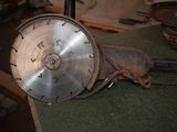 a picture of a saw blade sitting on a table