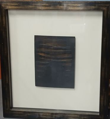 a picture of a black and white picture in a picture frame
