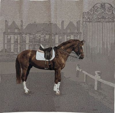 Jules PANSU Plaid modèle "Haras" en coton, acrylique, polyam…