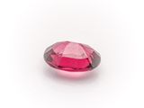 a pink tourmaline gems on a white background