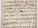 un vieux manuscrit comportant des inscriptions à l'encre noire