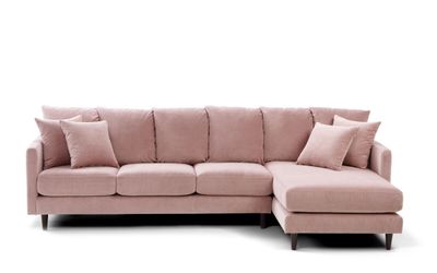 Canapé ELLIE FIXE 3 places CHAISE LONGUE DROITE.