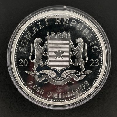 une image représentant une pièce d'argent sur laquelle figure un lion